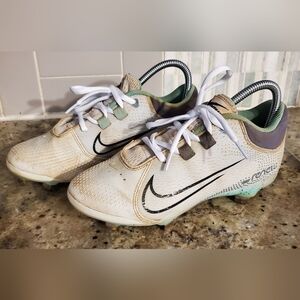Nike Hyperdiamond 4 Pro Softball‎ Cleats CZ5920-003 Women's Size 7 Grey Teal